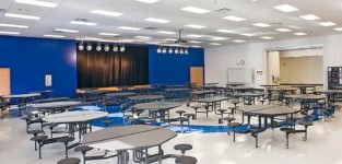 Dunbar High School 8 colorful high school cafeteria design