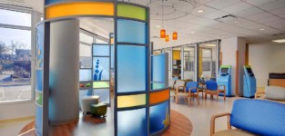 Cincinnati Children's Hospital 2 medical office building interior design for intake privacy